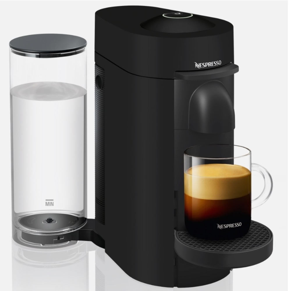 Nespresso VertuoPlus Deluxe Matte Black - Color:Black